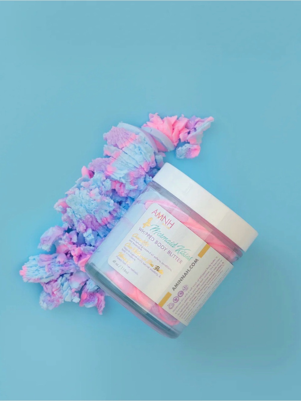 AMINNAH Mermaid Kisses Whipped Body Butter - Pink